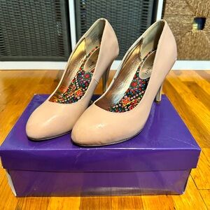 Madden Girl Patent Leather Nude Pumps